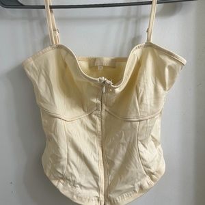 (Never wear) Meshki Spaghetti Crop Top [Size medium but fits like XS and Small]